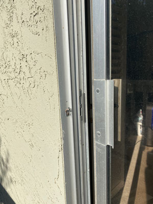 sliding door before