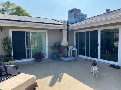 patio doors after
