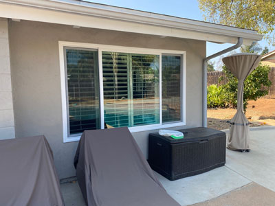 front house windows after