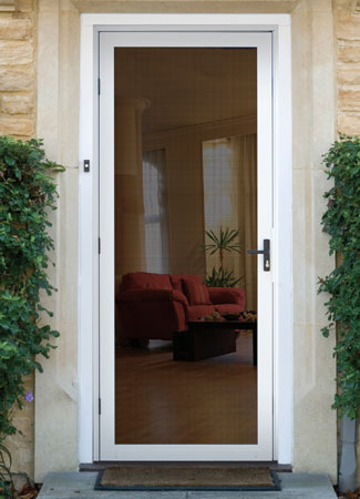 Ultimate meshtec screen door by Titan Security available at Dixieline Lumber
