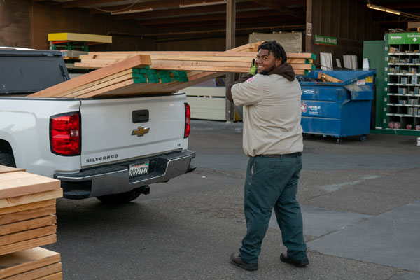 drive thru lumber yard, Dixieline Lumber