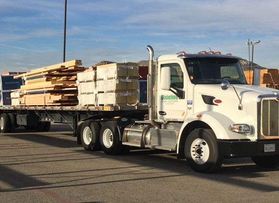 Dixieline Shipping and Delivery to your job site